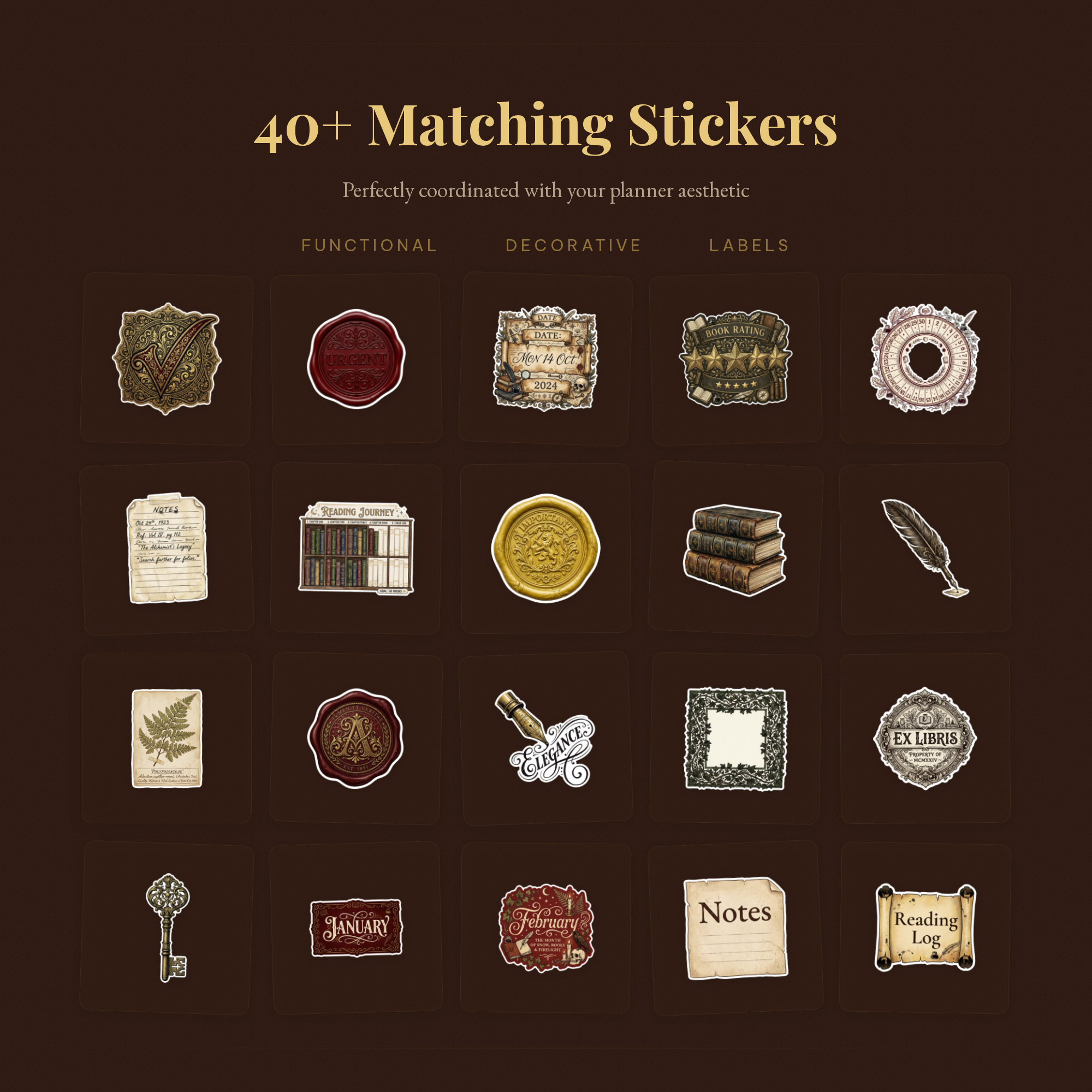 Dark Academia Planner 2026 preview