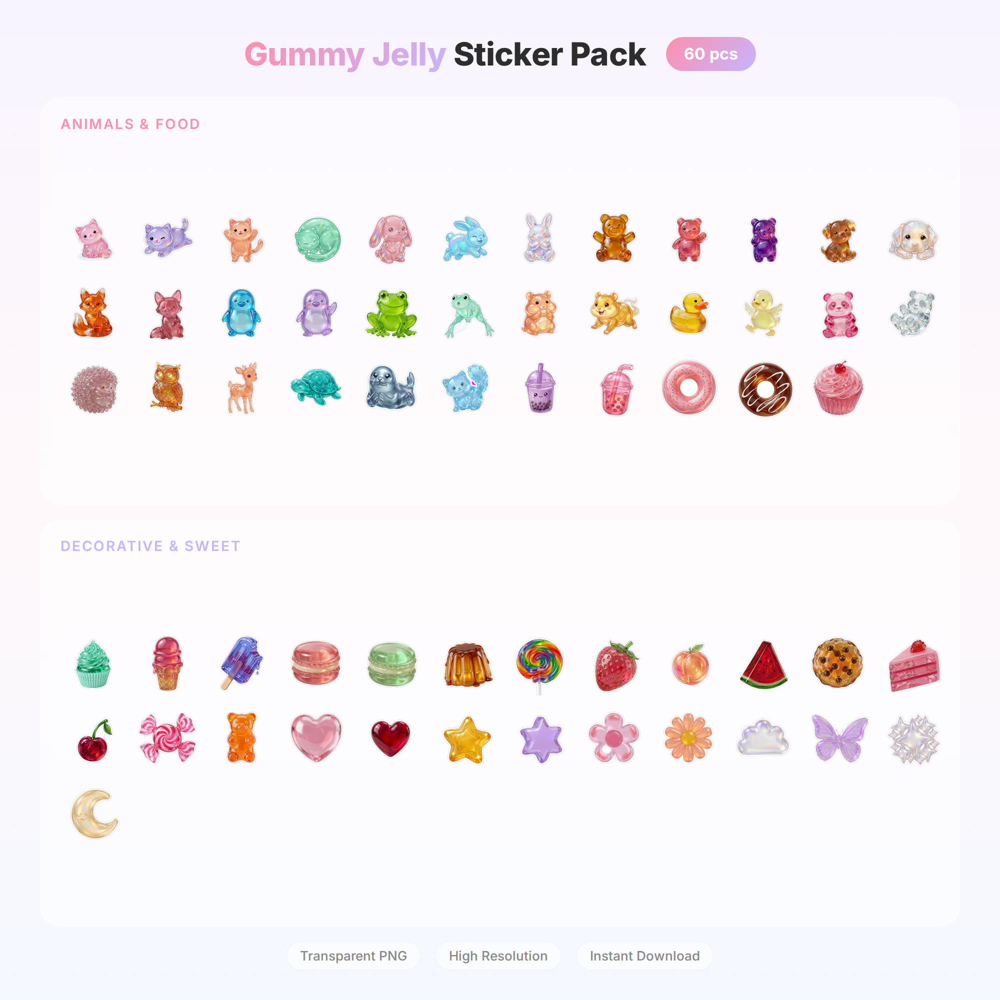 Gummy Jelly Stickers preview